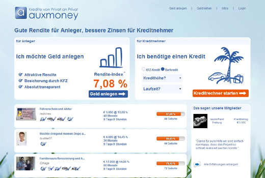 Auxmoney gewinnt Index und Union Square als Investoren