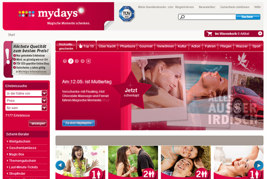 4 neue Deals: mydays, imedo, KüchenQuelle, Capnamic Ventures