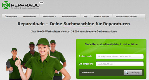 5 neue Start-ups: reparado, infyouse, Peterest, Lindalino, BookLikes