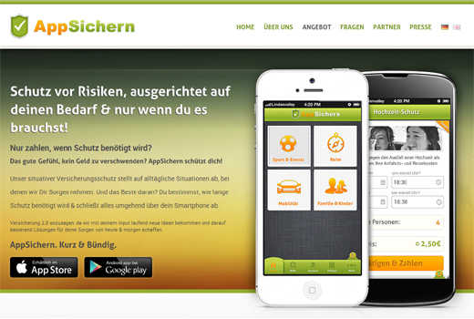 AppSichern bietet Versicherungen per App