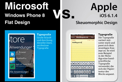 Infografik: Design-Trend Flat-Design – Windows macht es vor