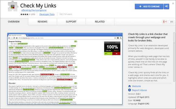 ChromeExtensions-checkmylinks