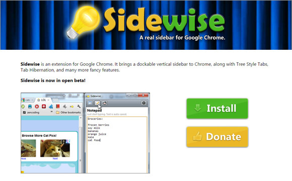 ChromeExtensions-sidewise