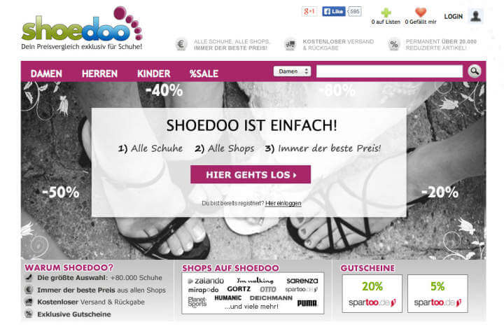 Shoedoo, MeinPlattenvertrag, Regiomino, Flohmi, Termin-App