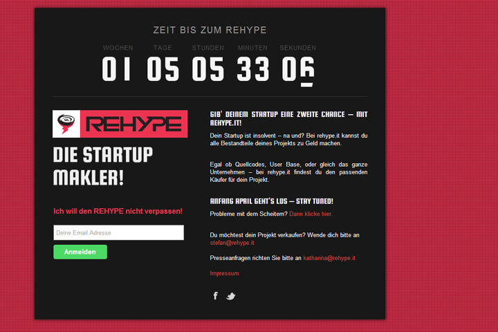 Bei rehype kann man gescheiterte Start-ups verkaufen