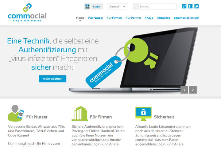 Commocial macht Interaktionen im Internet sicherer