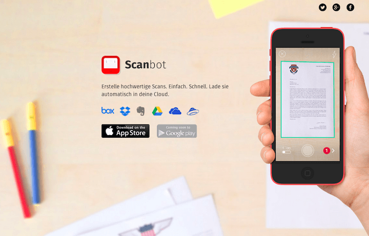 Scanbot macht das Scannen von Dokumenten einfach wie nie