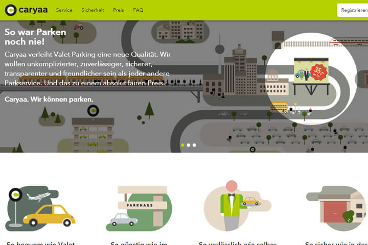 Mit Caryaa komfortabel am Flughafen parken