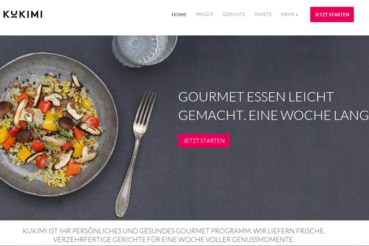Kukimi liefert vorgekochte Mahlzeiten direkt in Haus