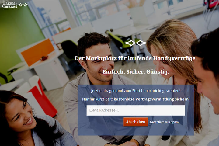 Mit TakeMyContract einen Handyvertrag verkaufen