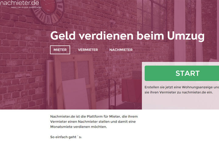 Nachmieter.de setzt auf das „Social Maklerprinzip“