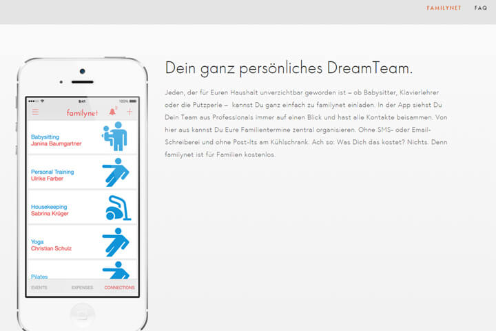 Mit familynet den Ballett-Lehrer bezahlen