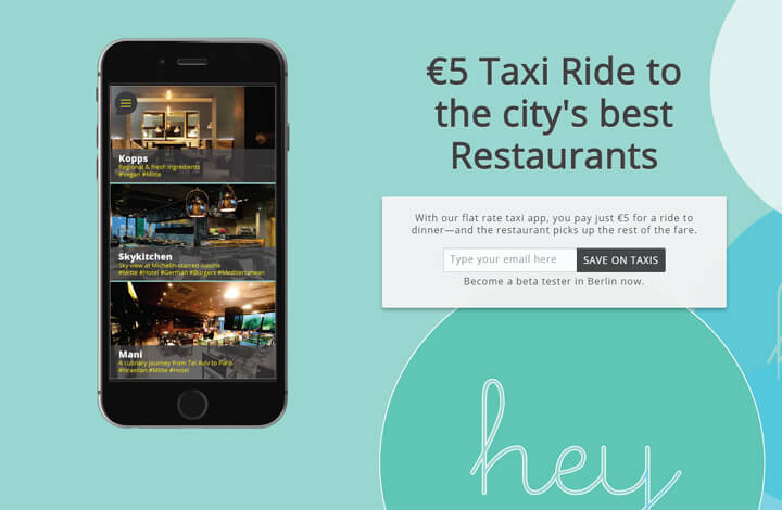 Mit HeyRide günstig zum Essen im Restaurant fahren