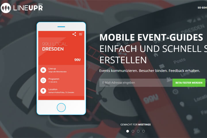 LineUpr schafft das gute, alte Programmheft ab